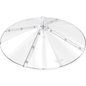 iBorn Baffles for Bird Feeders, 19.5 Oversized Bird Feeder Cover for Rain Guard, Birds Feeders Squirrel Guard, Full Protection for Outdoors, Polycarbonate(PC), Pack of 1, Transparent (Clear)