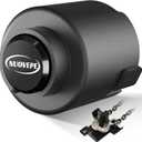 Trailer Lock Fits 2 Inch Couplers, Secures Safety Chains Anti-Theft Ball Hitch Lock, Pry-Resistant & Heavy-Duty Trailer Hitch Locks for RV | Boat | ATV | Utility Trailer (Black)