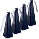Treva Bug Fan Fly Deterrent with Holographic Blades to Clear Bugs, Mosquitoes, and Flies, Battery Powered Fly Fan 4 Pack (Black)