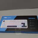 MageGee 60% Slim Wireless Creamy Mechanical Keyboard,Moon68 RGB Backlit Gaming Keyboard,Quiet 2.4G/BT5.0/USB-C Blue Tooth 68Keys with Short Red Switches for PC MAC Xbox (Sky Blue)