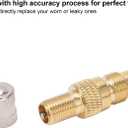 Tractor Air Liquid Valve, Brass Tire Valve Stems TR218A TR618A CH3 Core Housings Replacement (Pack of 10)