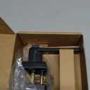 Estmoon Door Lock Matte Black Door Knob with Lock, Heavy Duty Keyed Front Door Handle Exterior Lockset, Entrance Exterior Door Knob for Bedroom, Bathroom, Front Door, Office, 1 Pack