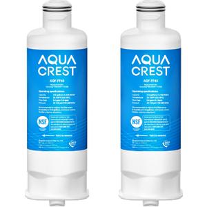 AQUA CREST DA97-17376B Replacement for Samsung DA97-08006C, HAF-QIN/EXP, RS27T5200SR, RF28T5001SR, RF24R7201SR, RF28R6201SR, AQF-FF45, Refrigerator Water Filter, 2 Pack