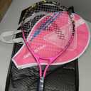 AMA SPORT Kids Tennis Racket for Junior Toddlers Starter Kit 17-25" Tennis Racquet for Girls and Boys with 420D Nylon Shoulder Strap Bag