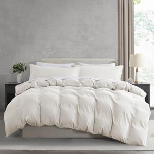 Nestl Off White Duvet Cover King Size - Soft Prewashed King Duvet Cover Set, 3 Piece, with Zipper Closure, 1 Duvet Cover 104x90 inches and 2 Pillow Shams - No Comforter