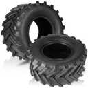 2 pcs 18X9.50-8 Lawn Mower Tires, Natural Rubber Turf Tire for Riding Lawn Mowers Garden Tractors Golf Cart Farm Equipment | 6 Ply Tubeless | 1040lbs Capacity