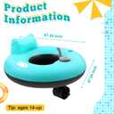 ShinyRelief Motorized Pool Float for Adults, Standard, Black Green