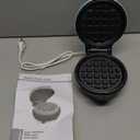 Nostalgia MyMini Personal Electric Waffle Maker, 5-Inch Cooking Surface, Hash browns, French Toast, Grilled Cheese, Quesadilla, Brownies, Cookies, Aqua