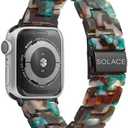 Solace Bands Lightweight Perma Watch Band - Universal Fit for Apple Watch Bands for Women & Men, iWatch Bands for 38mm 40mm 41mm 42mm 44mm 45mm 49mm Ultra, SE, Series 11 10 9 8 7 6 5-1 (Matte Solid)