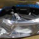 Headlights Assembly Compatible with 2006-2011 Honda Civic 4-Door Sedan Headlamp Replacement for 2006-2011 Civic 4DR Chrome Housing with Amber Reflector(NOT fit 2-Door)W/O Bulbs