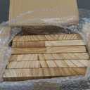 WOPITUES Wood Floating Shelves Set of 6, Shelves for Wall Decor, Farmhouse Shelf for Bedroom, Bathroom Storage Shelves, Book Shelves for Living Room - Rustic Brown (16.5 Inch)