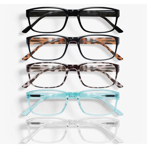 Gaoye Professional Reading Glasses for All Day - Computer Readers with Blue Light Protection - 5 Packs