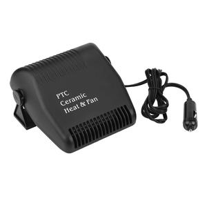 Car Heater Defroster, 12V Cooling Fan Heater 2 in 1 Portable Fast Heating Low Noise Car Ceramic Heating Windshield Defroster Demister