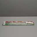 Extra-Long 15-inch Blade Slicing Roasting Knife, Straight Blade, White Handle