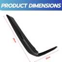 Replacement for BMW 5 Series G30 G38 M-Sport 2018-2020 Front Bumper Cover, 51118070541 51118070542 Fog Light Eyelid Strip Trim & Side Grille Surround, Left & Right Pair, Glossy Black, Pack of 2