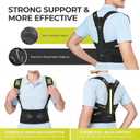 SHAPERKY Posture Corrector for Women and Men - Adjustable Upper Back Brace - Breathable Back Support straightener - Providing Pain Relief from Lumbar&Shoulder (Black L-XL) (Black, XL)