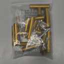 Romeda 12 Pack Gold Cabinet Knobs, 2in Single Hole Cabinet Hardware with Screws 1in & 1.5in, Gold Drawer Pulls for Kitchen Bedroom Furniture