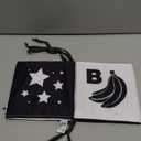 Black and White Baby Books for Newborn - Tummy Time Mirror & Sensory Toys Soft Montessori Toy for Infant Visual Stimulation, Brain Development & Early Learning - High Contrast Toys for 0-6 Months