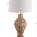 JONATHAN Y Elicia Farmhouse 31" Water Hyacinth Table Lamp, Natural