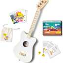 Loog Mini Acoustic kids Guitar for Beginners 3-strings Ages 3+ Learning app and lessons included