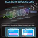 BLOEXCLU 6 Pack Reading Glasses for Men Sports Style Blue Light Blocking Readers with Spring Hinge Women Eyeglasses