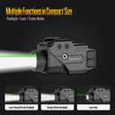 DEFENTAC 800lm Pistol Light and Green Laser Sight Combo for Guns, Tactical Flashlight White LED and Green Beam Combo, Magnetic Charging