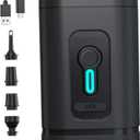 Mini Air Pump Portable Electric Air Pump with 3 Light Modes Rechargeable Quick Inflation and Deflation Suitable