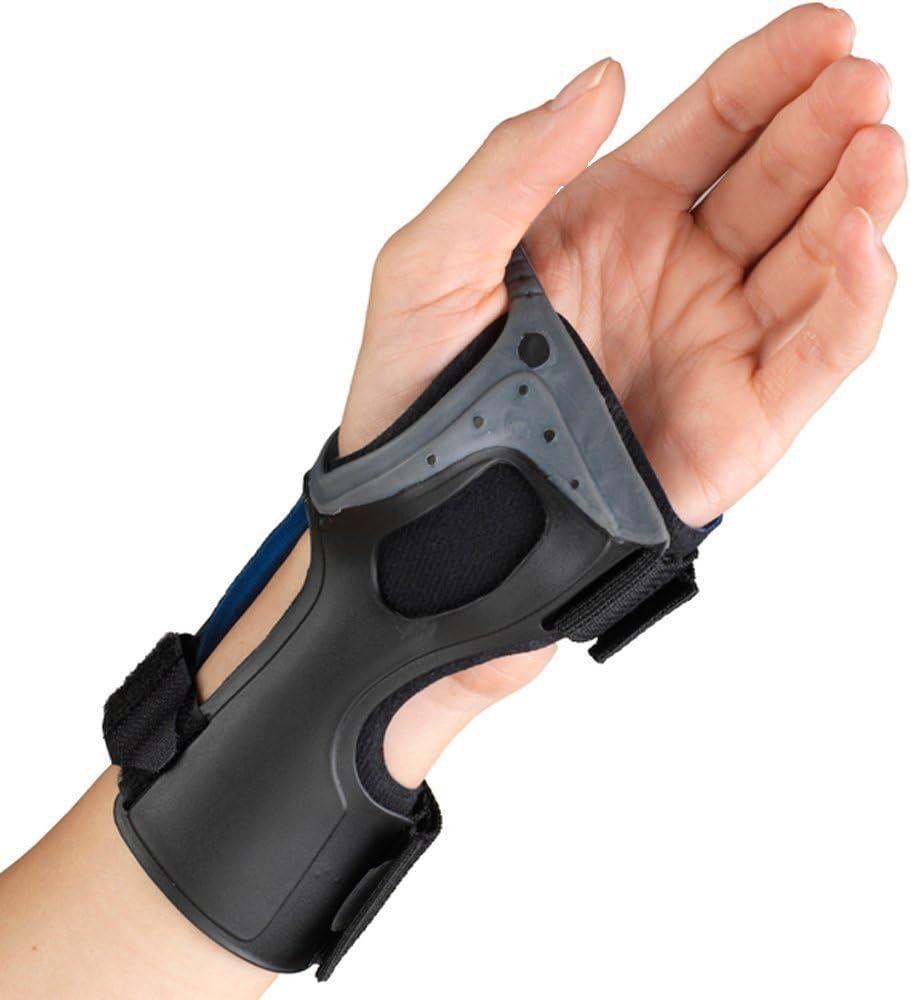 OTC Wrist Brace, Molded Exoskeleton, Low-profile, Exolite, Small (Black (Left Hand))