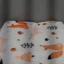 TILLYOU Toddler Flannel Blanket - Warm and Cozy Baby Blanket for Boys and Girls, Smooth and Creamy Blanket, Cute and Lightweight, 40×50 inches, Fox Party