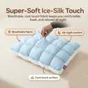 Cooling Pillows Double-sided Ice Silk Cloud Bed Pillow for Sleeper Sleeping, Standard