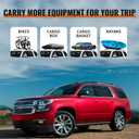 Wonderdriver Heavy Duty 220lb Roof Rack Cross Bars Fit for GMC Yukon & Yukon XL, Chevy Suburban & Tahoe 2015-2020, Cadillac Escalade & Escalade ESV, Chevrolet Aluminum Crossbar Rooftop Cargo Carrier