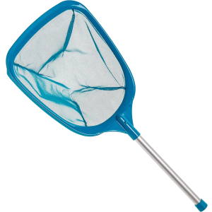 U.S. Pool Supply Professional Spa, Hot Tub, Pool Hand Leaf Skimmer Net with 12" Aluminum Pole - Deep Ultra Fine Mesh Netting Bag Basket, Clean the Finest Debris - Pond Small Kid Kiddie Inflatable Pool