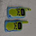 Kids Walkie Talkie Set, Range Extending Set of 2, for Camping or Birthday Toys, Green and Blue