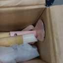 Qtioucp Kids Wheelbarrow Set with Gardening Tools Outdoor Backyard Garden Play for Toddlers Boys Girls 3-8, with Shovel, Rake, Leaf Rake, Easter Birthday Gifts (Pink Garden Set)