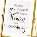 Calculs Wedding Memorial Table Sign Memorial Centerpieces Gold Floating Picture Frame Wedding Signs Place Card/Menu Holder In Loving Memory Sign We Know You Would Be Here Today