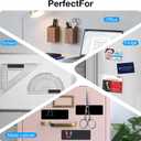 A+B Paired Adhesive Magnetic Tape, Precut (4 in x 2 in x 10 Pack/ 5Pairs) Flexible AB Magnets Strips for DIY Closure Craftings, a b Magnet Match to Use
