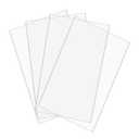 BUYGOO 4Pack Clear Acrylic Sheet 6 x 12 x 1/8" Clear Plexiglass Sheet Clears Plastic Square Sheet, DIY Materials for Househld Decoration, Advertisement Signs, Display, Picture Frame, Painting