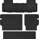 Auxko All Weather Floor Mats Cargo Mat with Backrest Mat for Honda Passport 2026 TPE Liners All Season Accessories Guard Odorless Anti-Slip Floor Liners Trunk Tray with Back Seat Protectors