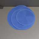 KooMall 12 10 8 Inch Multi-use Microwave Mat, Trivet, Pot Holders, Drying, Baking, Place Mat, Utensils Rest, Silicone Cover Pad for Hot Pot Pans Bowls Plates Dishes Kitchen Counter,Heat Resistant,Blue