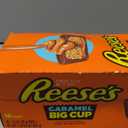 REESE'S Big Cup Caramel Milk Chocolate Peanut Butter Cups, Candy Packs, Halloween Candy, 1.4 oz (16 Count)(BB: November 2025)