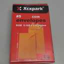 500 PCS #5 Coin Envelopes, 3.125 x 5.5 inches Brown Kraft Envelopes Classic Small Parts Envelopes with Self Adhesive Gummed Flap for Coins, Cash, Credit Cards, Seeds