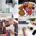 24 Pcs Ceramic Tiles for Crafts Ceramic Coasters for Crafts Blank White Unglazed Ceramic Tile for Painting, Alcohol Ink, Acrylic Pouring - DIY Coaster - Cork Backing Pads Included (4x4 inch)