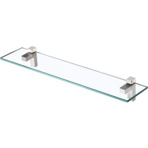 KES 24-Inch Bathroom Glass Shelf, 8mm Tempered Glass, Brushed Finish