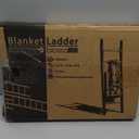 Blanket Ladder for the Living Room 6-Tier, Wooden Decorative Quilt Holder for Bed room, Wall-Leaning Towel Rack for BathroomRustic Farmhouse Ladders for Display. (Dark Brown)