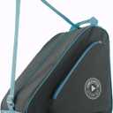 Skate Bag for Ice, Inline, Roller & Quad Skates - Kids & Adults (Grey/Blue)