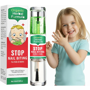 Nail Biting Treatment for Kids, 10 ML Nail Biting Prevention, Safe & Effective Solution to Help Break Nail-Biting Habit, Thumb Sucking Deterrent, Bitter Taste Formula, Easy to Apply
