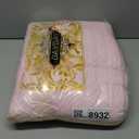 Boryard 3-Piece Queen Quilt Set, Lightweight Soft Warm Full Size Leaf Embroidered Bedspread Coverlet (90x90 inches) with 2 Pillow Shams (20x26 inches) for All Season, Pink
