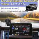 PZK Car Phone Mount for 2021-2024 Chevy Chevrolet Tahoe/Suburban/GMC Yukon/GMC Yuhon XL LT/Z71/RST/High Country Accessories 10.2-inch Screen Auto Lock Car Phone Holder Not Affect Vent
