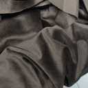 SMILETIME Brown 108in Long Velvet Curtains with Rod Pocket Thermal Insulated Soft Privacy Light-Filtering Velvet Drapes for Bedroom and Living Room, Set of 2 Panels, 52 x 108 Inches Long