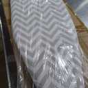 Amazon Basics Full-Size Ironing Board - 4-Leg Fold-Up, Chevron Removable Cover, 60"L x 14"W x 38"H